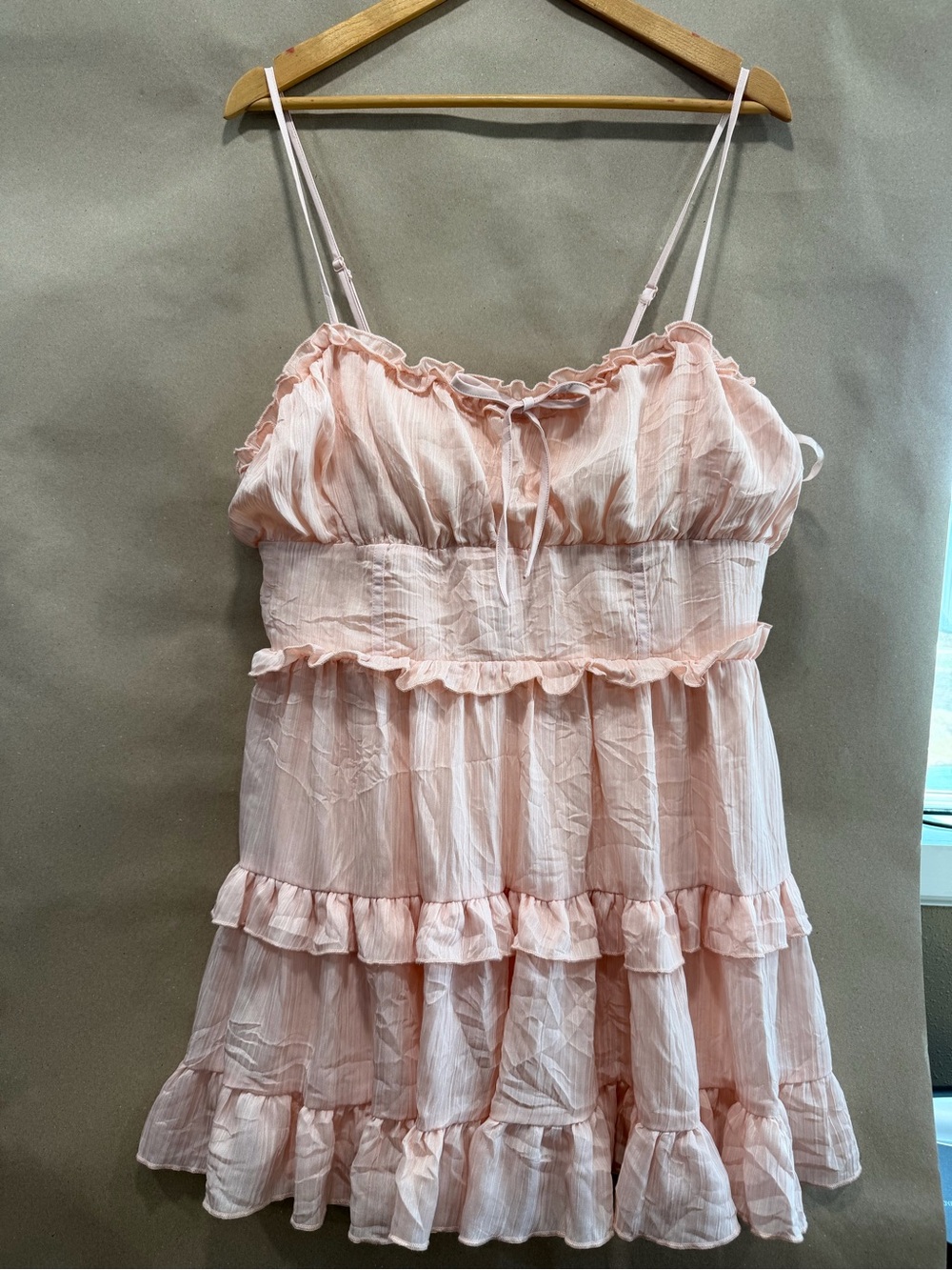 wild fable Blush Pink Smocked Neckline Top